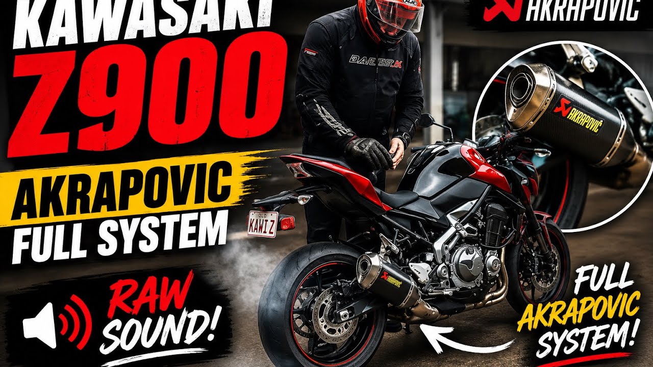 Kawasaki Z900 With Akrapovic full system