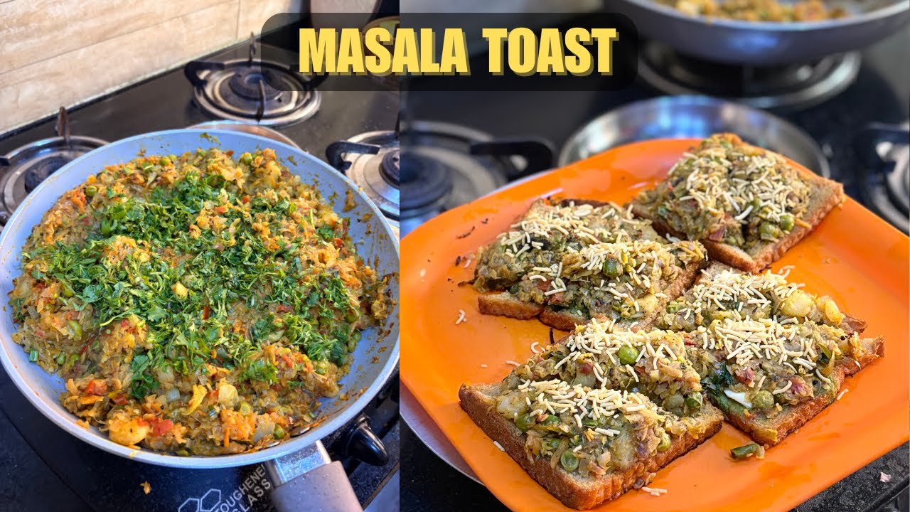 Masala Toast! Aromatic Mixed Vegetable Sandwich 