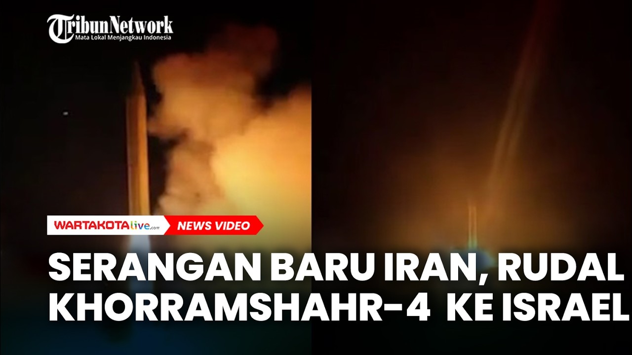 Gelombang Serangan Baru Iran Rudal Khorramshahr-4 ke Israel