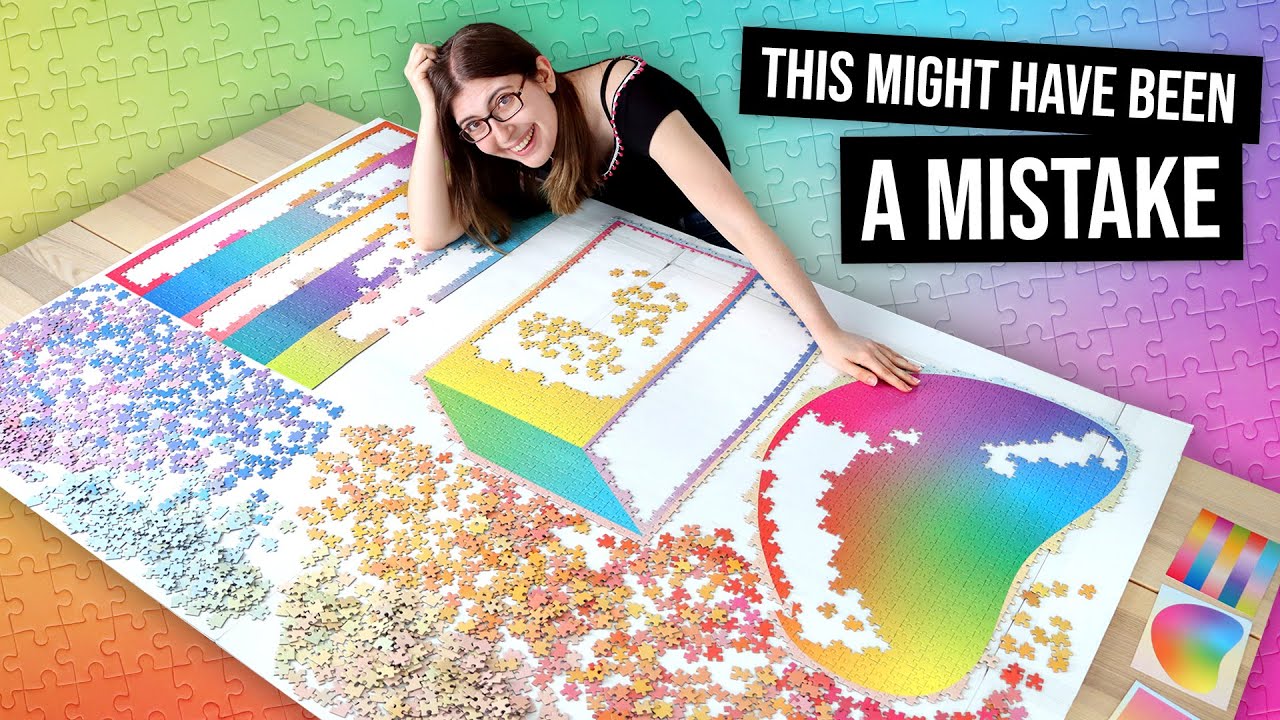 I mixed together three gradient puzzles. Can I still solve them?