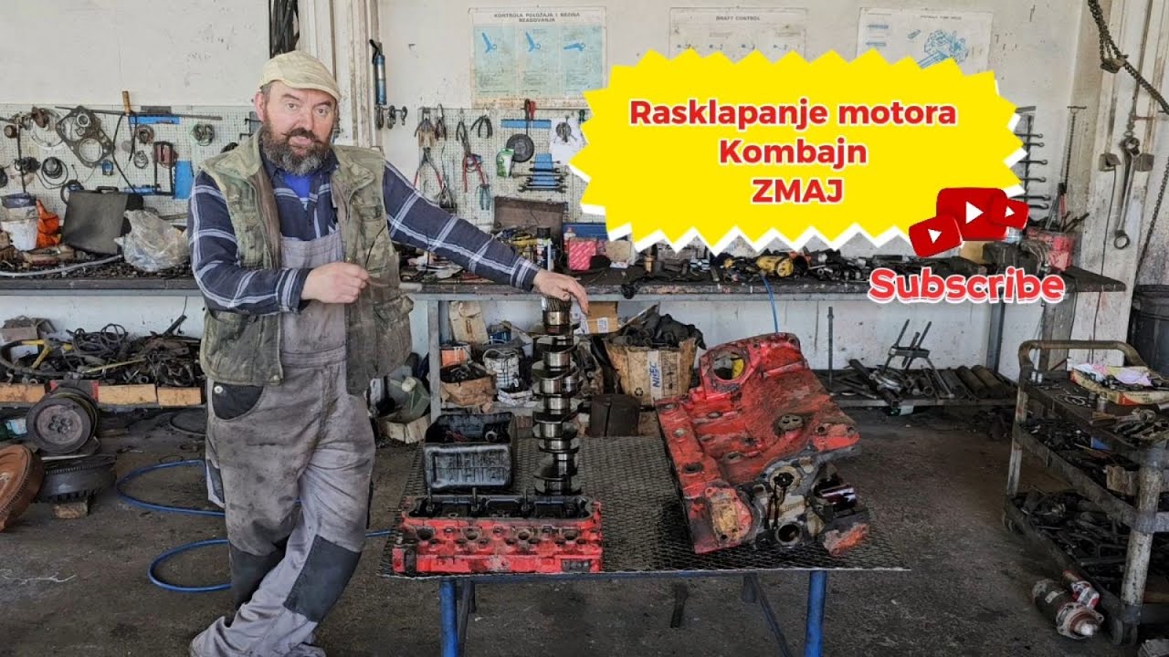 Rasklapanje motora S44k (Kombajn ZMAJ)