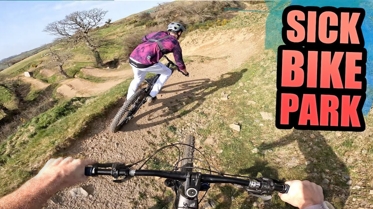HUGE JUMPS AND FULL SPEED MTB TRAILS AT THIS SICK BIKE PARK!!