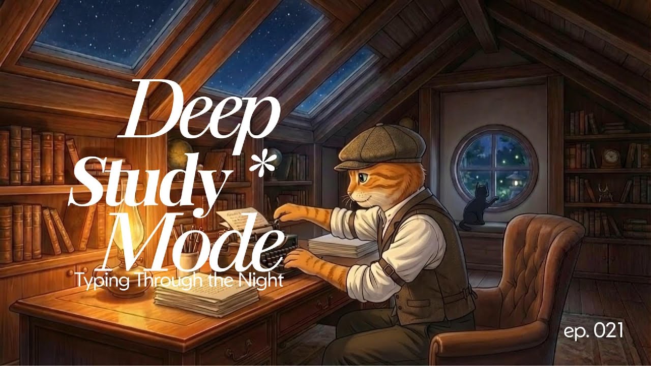 Minimal Lofi for Deep Study | Deep Study Music | Focus & Concentration (Typing Through the Night)