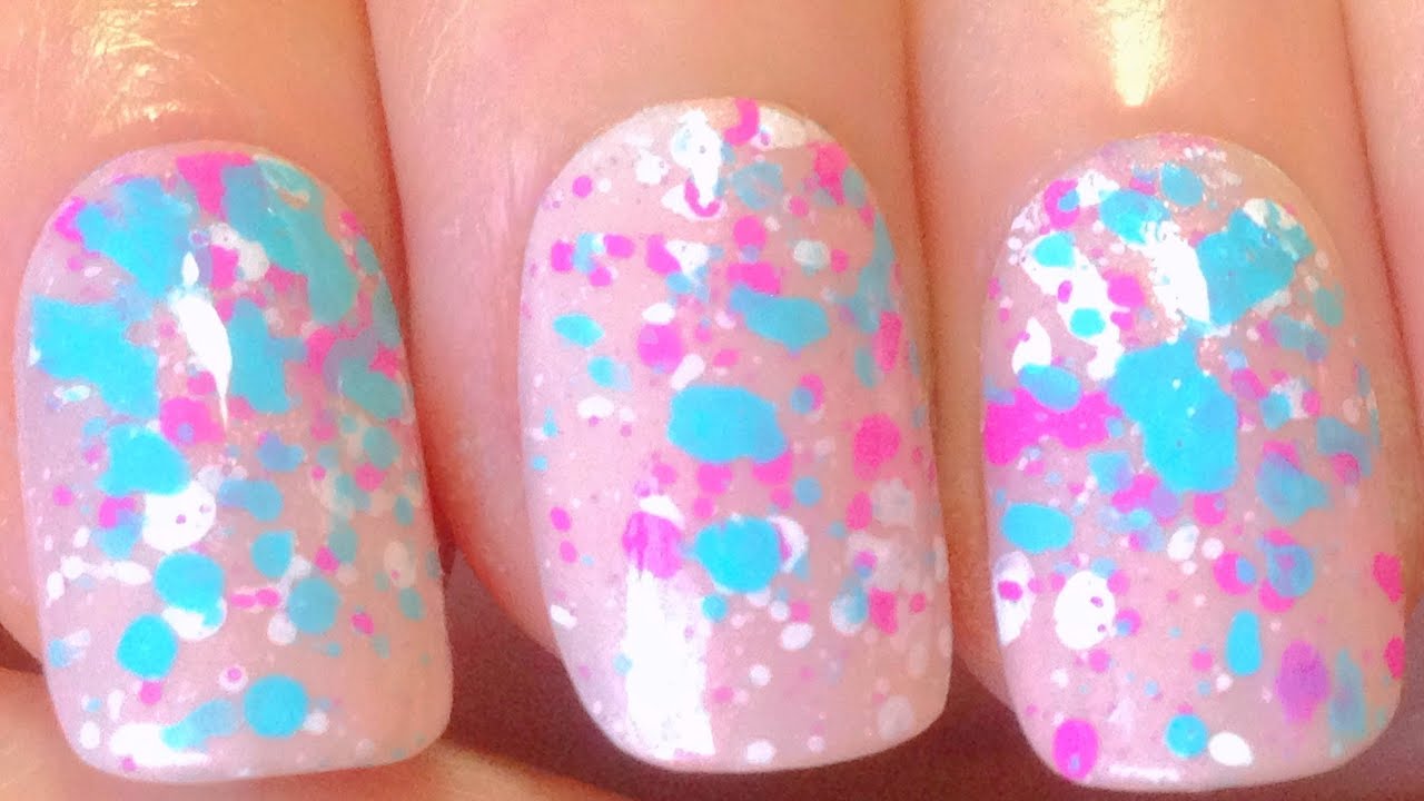 Splatter Nail Tutorial with a Toothbrush