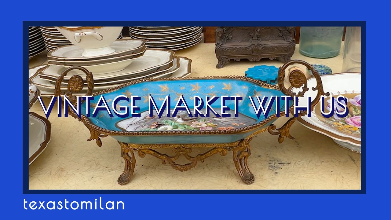 VINTAGE SHOPPING IN AN ITALIAN ANTIQUE MARKET - Join us in Borgo D'Ale Piemonte!