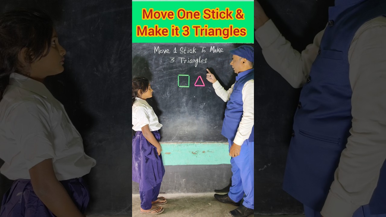 Make it 3 Triangles 🤯 #short #education #maths #students #ytshorts #trending