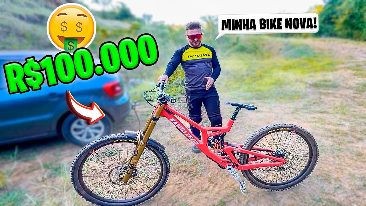 COMPREI UMA BIKE DE DOWNHILL DE R$100.000 😱 *Santa Cruz V10 2024*