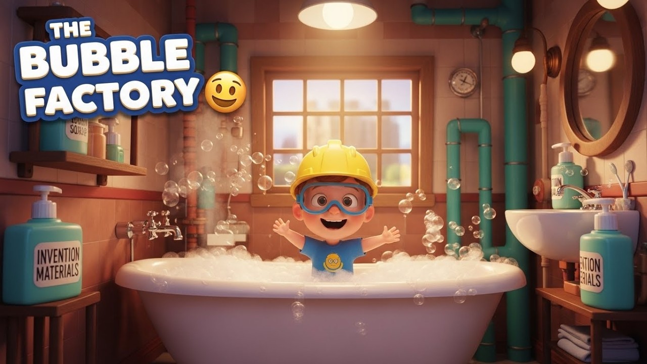 The Bubble Factory 🫧 Bath Time Song for Kids | Fun Learning Video