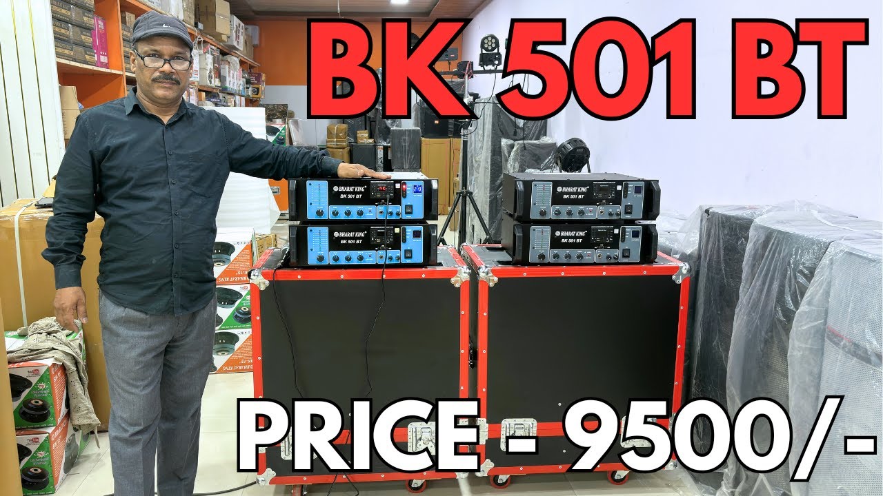 BHARAT ELECTRONICS BK 501 BT 500W AMPLIFIER PRICE 9500/- BUY NOW 9310585362/BHARATKING.COM