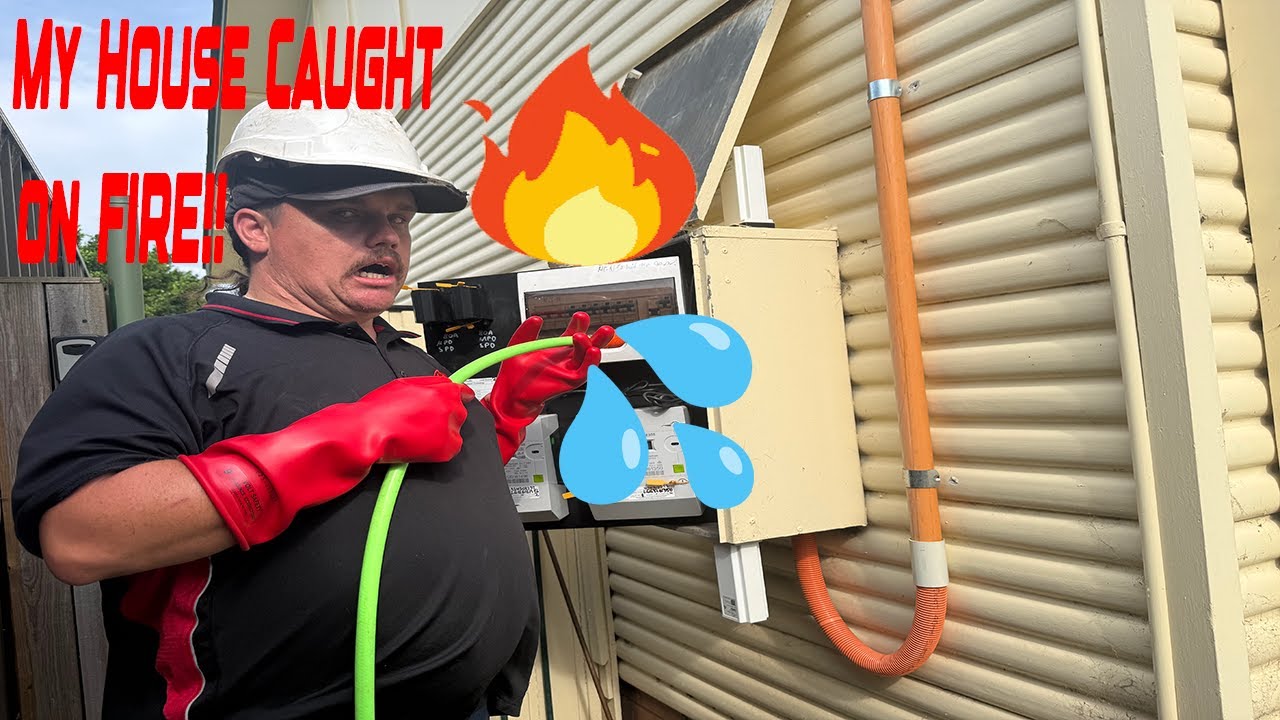My House Caught on FIRE!! Lets rewire the SWITCHBOARD #fire #electrician #switchboard