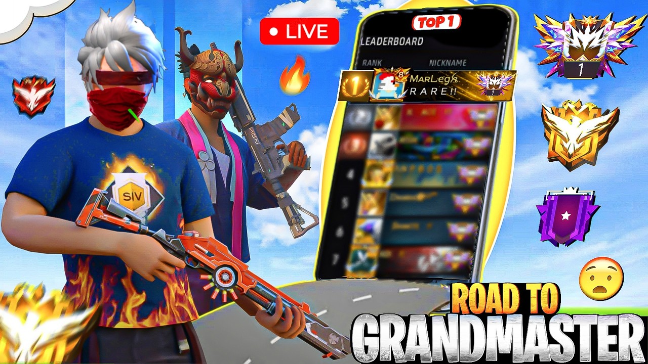 🔴[Live Free Fire New Rank Season Rank Push Live !!