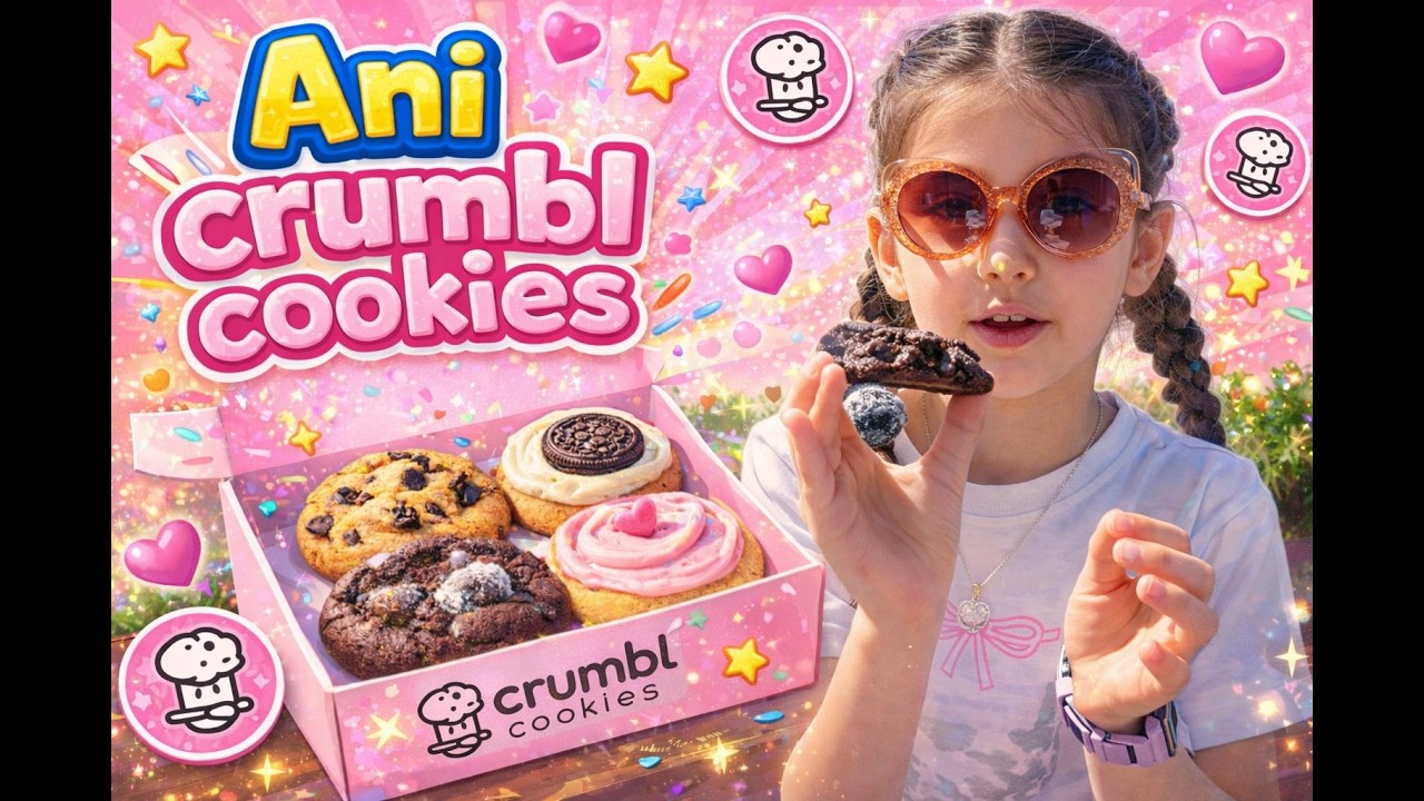 9 տարեկան Անիի առաջին փորձը Crumbl Cookies-ում 🍪| Ani’s Cookie Adventure