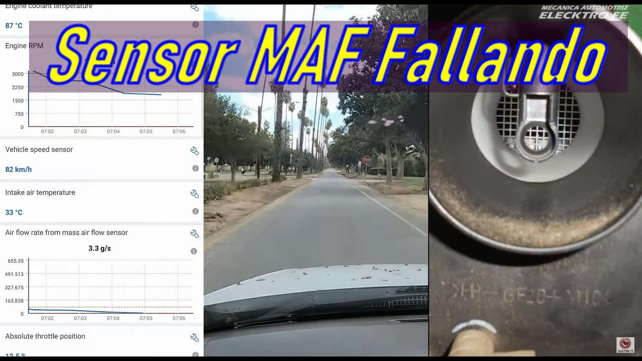 Que hace el carro cuando el sensor MAF esta fallando y que hace cuando no falla❓ a detalle