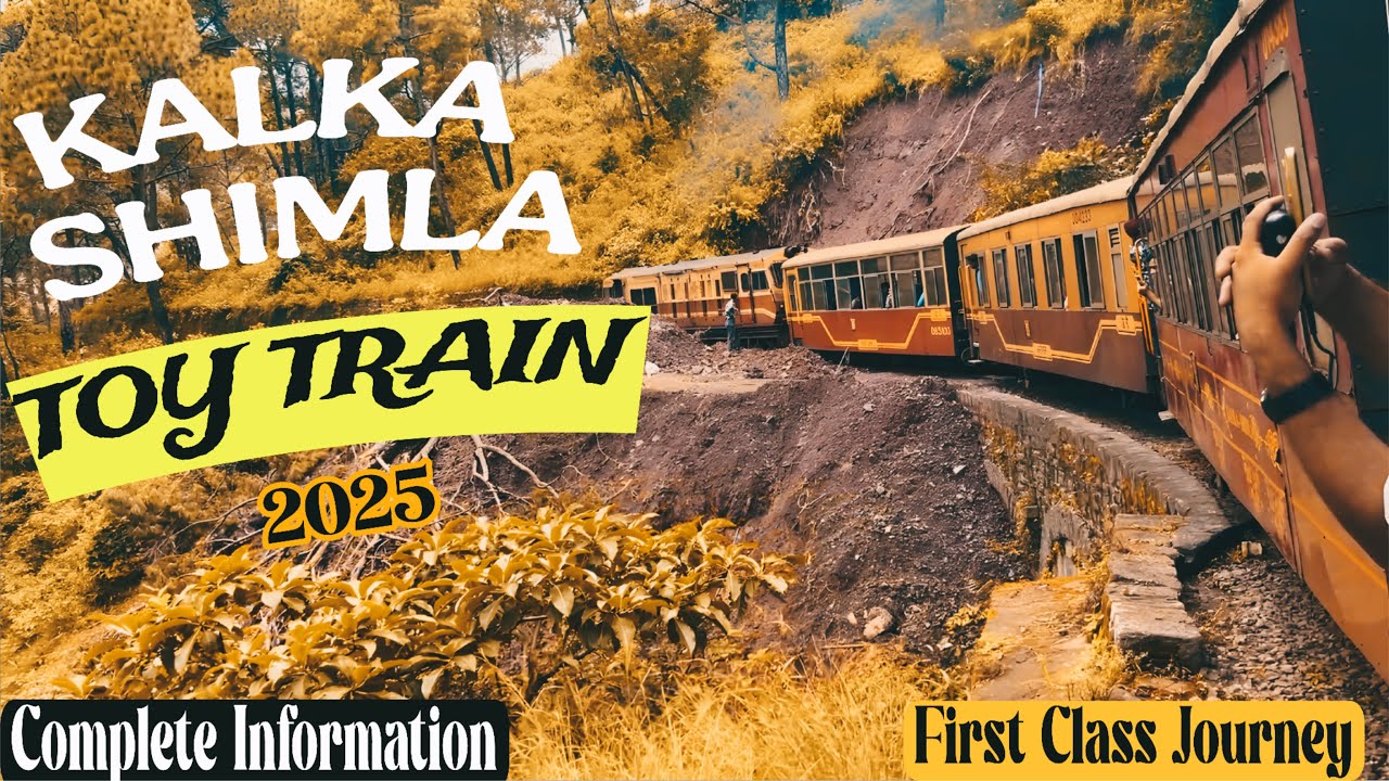 Kalka To Shimla Toy Train Journey In Monsoon Season || Kalka To Shimla Toy Train In First AC || 