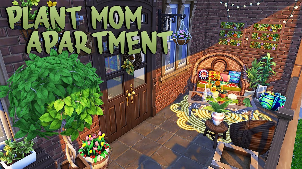 PLANT MOM APARTMENT 🌿 | The Sims 4 | Apartment Renovation Speed Build
