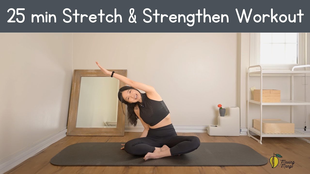 25 MIN FULL BODY PILATES WORKOUT | Stretch & Strengthen | Moving Mango Signature