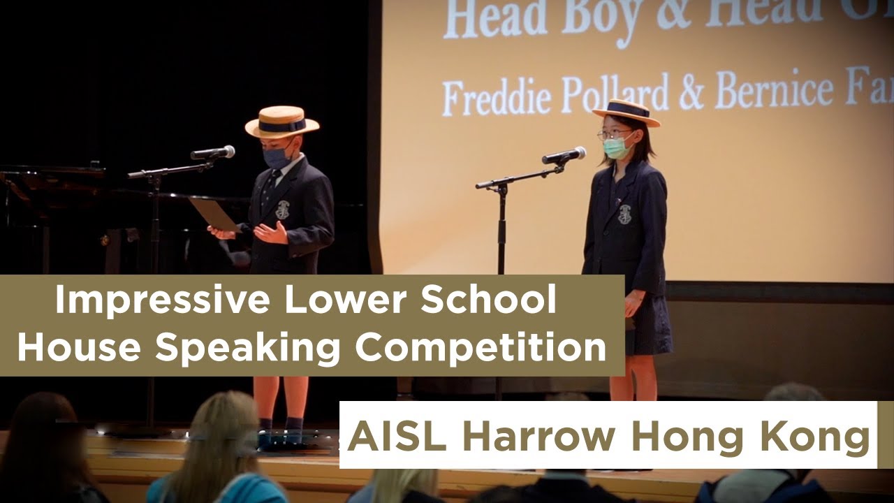 Impressive Lower School House Speaking Competition at Harrow Hong Kong