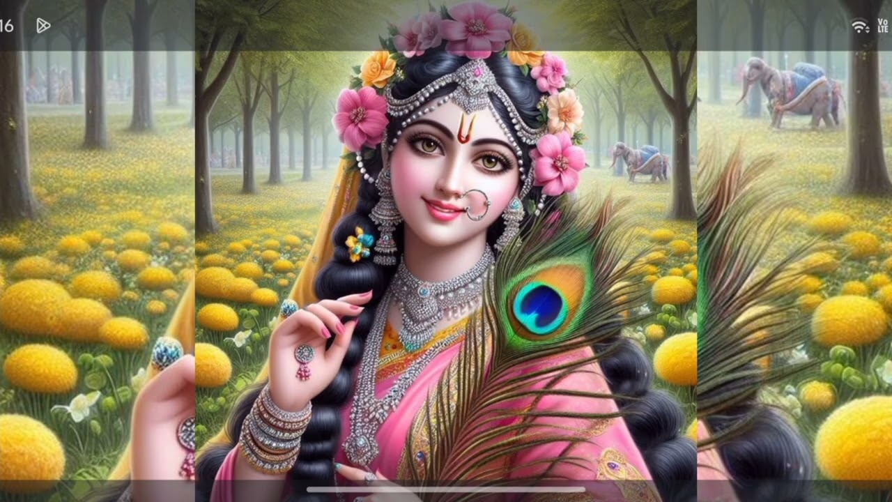 এখনো সে রাধা রানী বাশির সুরে পাগলিনী❤️❤️#foryou #harekrishna 