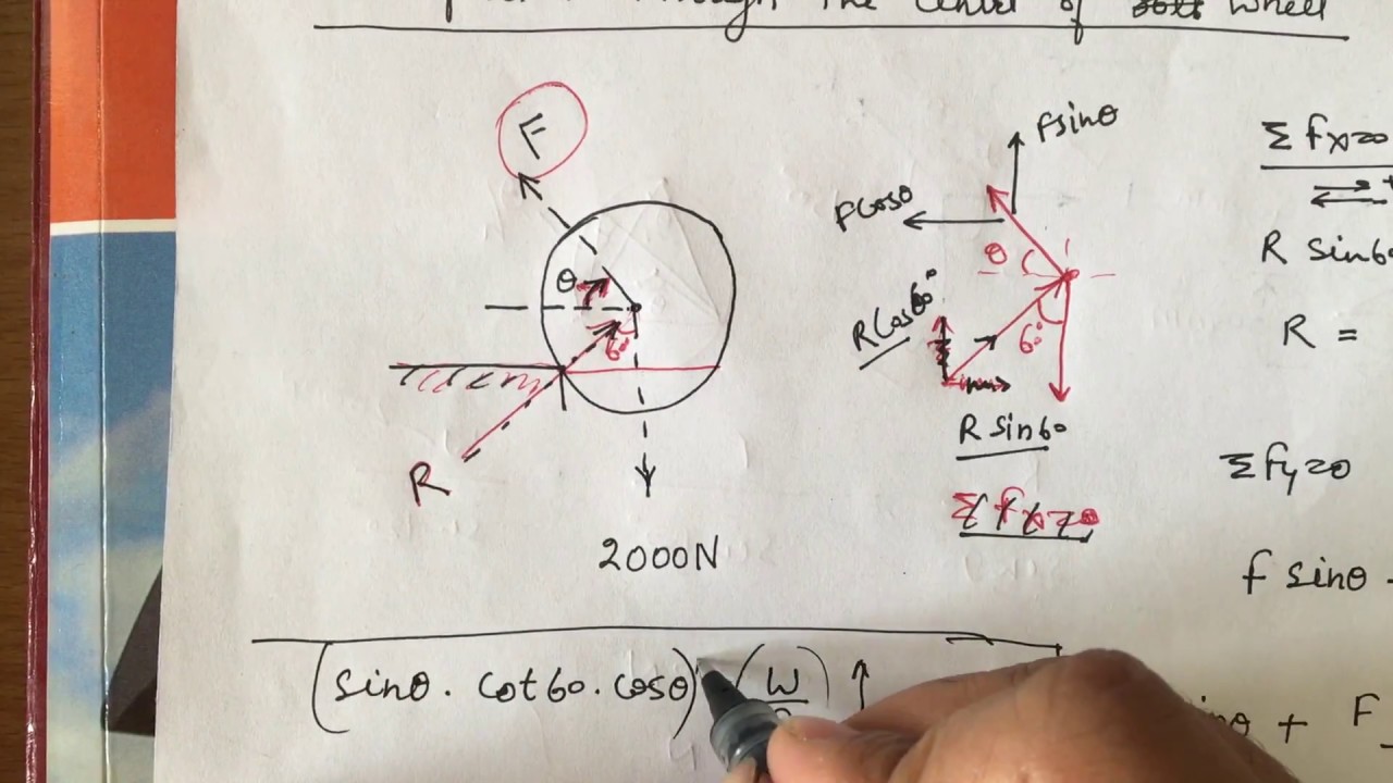 L-8_Engg Mechanics II Equilibrium conditions, lami's theorem II Numerical, Q is in description