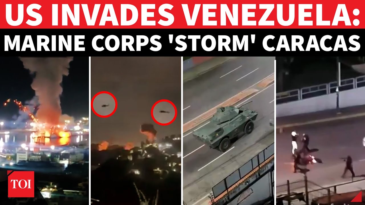 'US Marines Have Arrived': Venezuelans SCREAM As Trump's Troops STORM Caracas; Tanks Roll | Watch