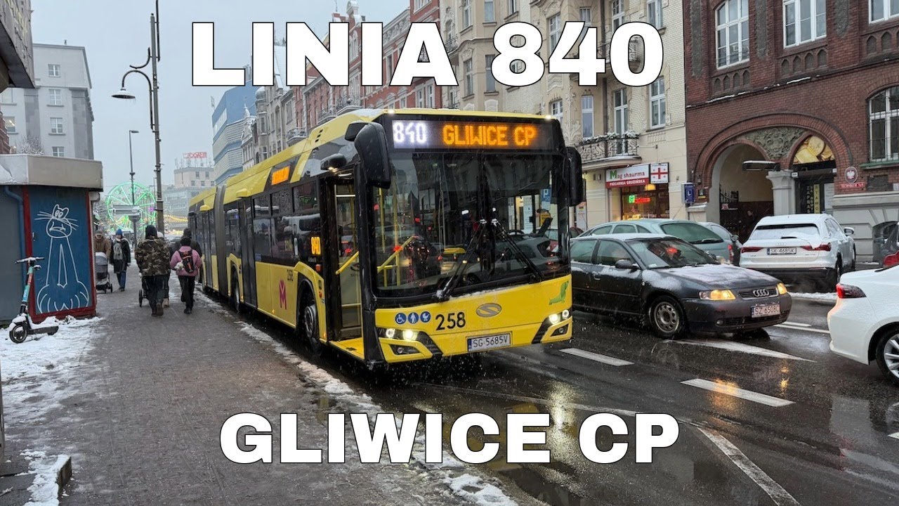 Wieczorny przejazd | Linia 840 Katowice Mickiewicza - Gliwice CP | PKM Gliwice