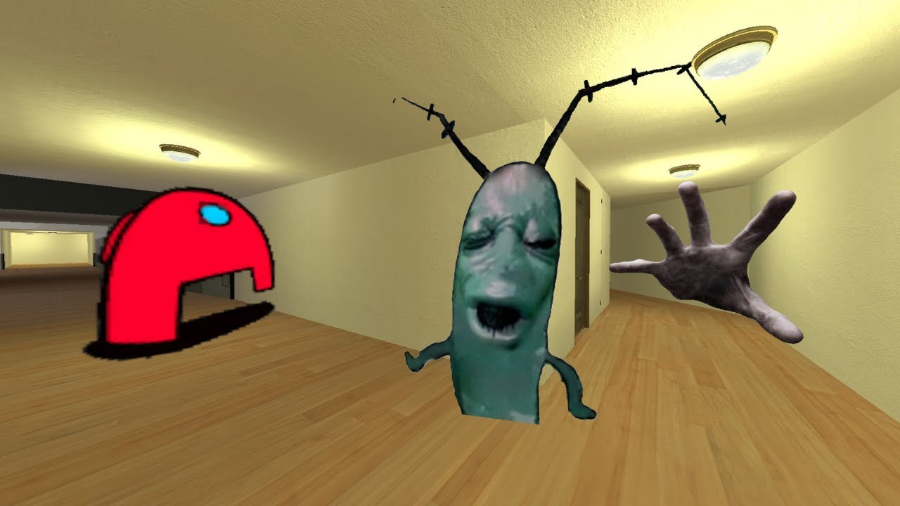 Карта отеля Garry's Mod против Планктона. Hand1.Amon YC #Nextbots #Ungalia