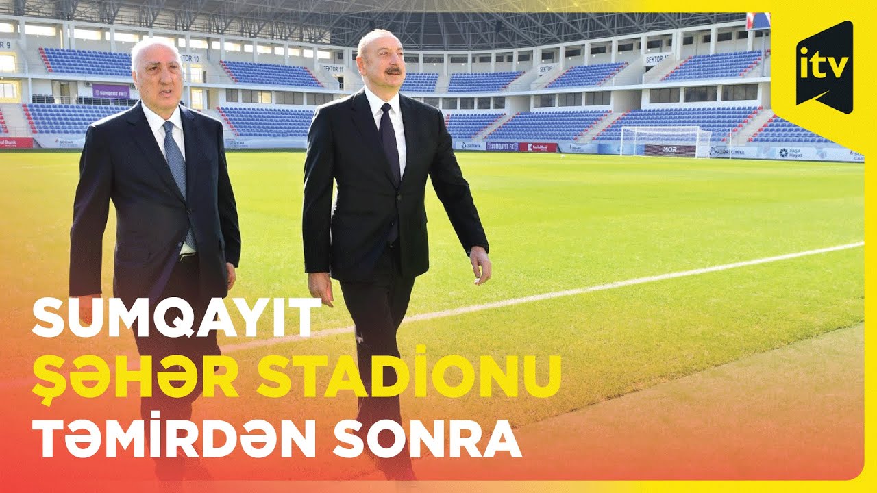 Prezident Mehdi Hüseynzadə adına Sumqayıt şəhər stadionunda yaradılan şəraitlə tanış olub