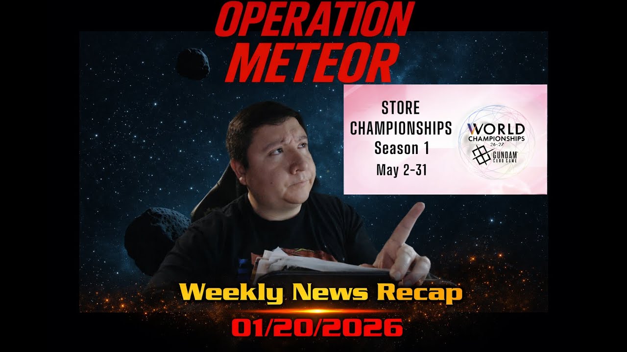 Operation Meteor Report 01/20/2026 | Gundam Card Game News Recap!