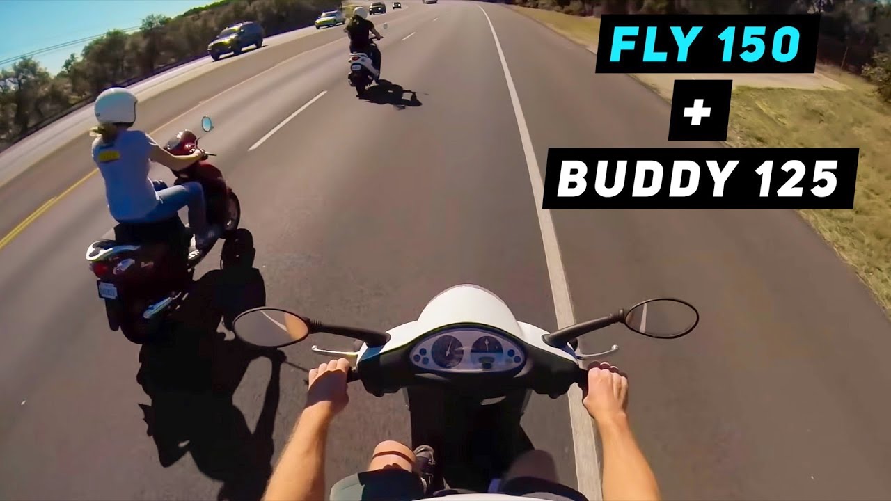 Can Genuine Buddy 125 keep up with Piaggio Fly 150? | Mitch's Scooter Stuff