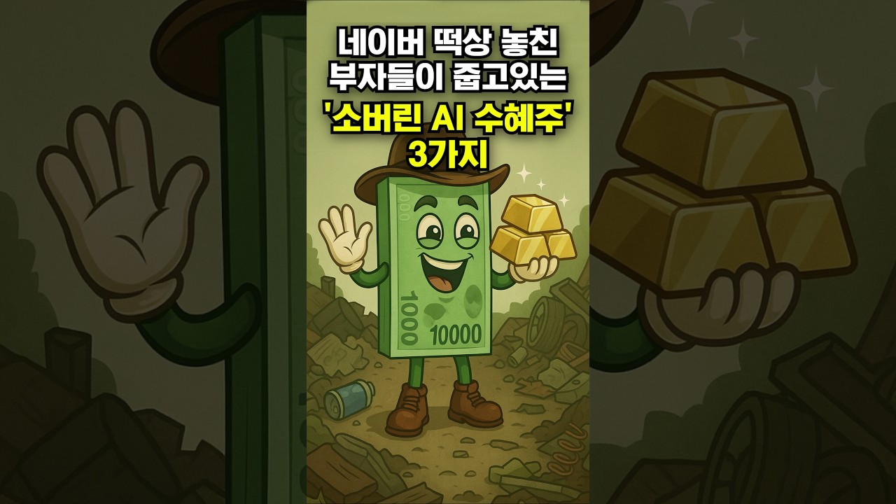 네이버 떡상 놓친 부자들이 줍고있는 '소버린 AI 수혜주' 3가지