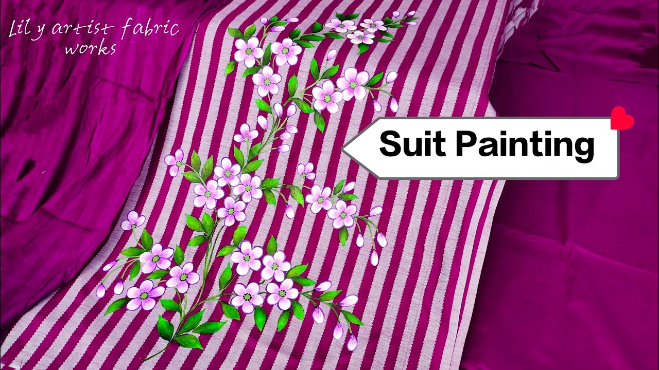 Easy Hand-painted Suit Design tutorial                  Suit Painting Design