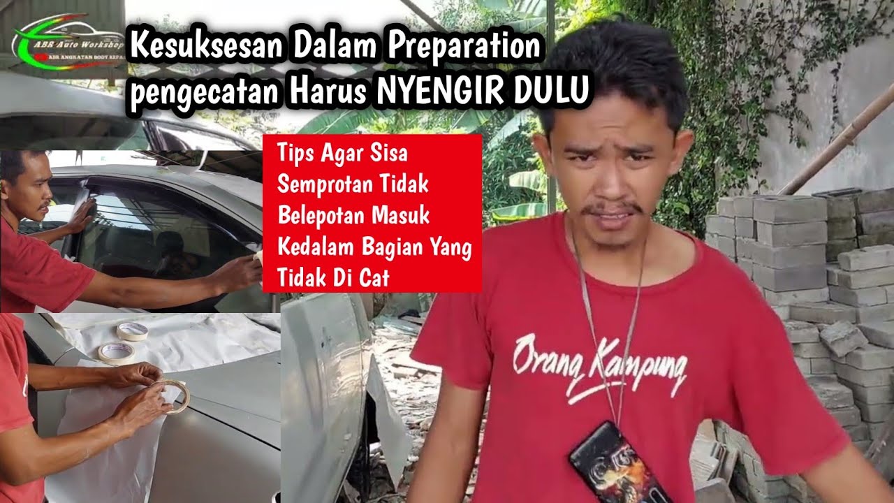 🔴Cara Bungkus/Masking Mobil Sebelum Proses Pengecatan Biar Ga Over Spray
