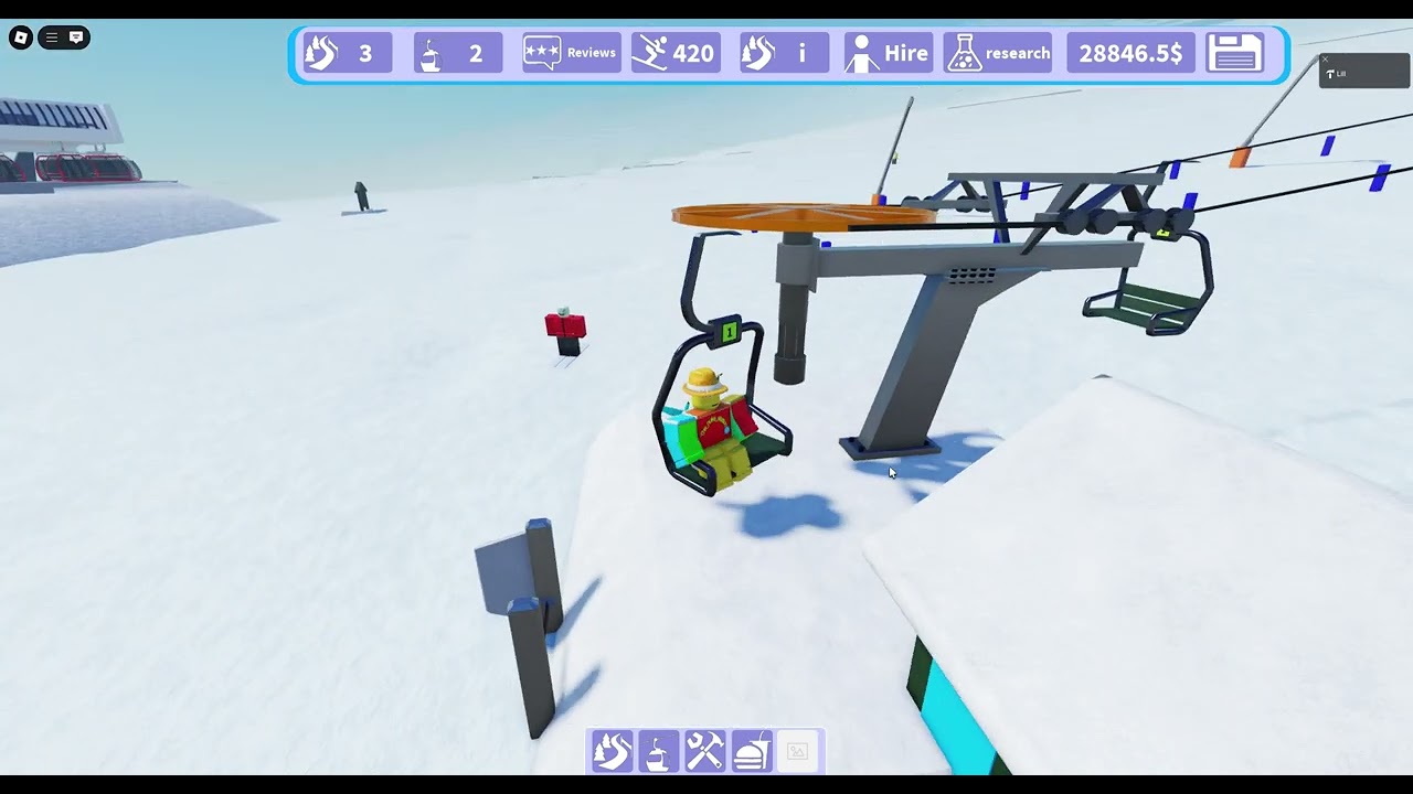 Ski Resort Tycoon video -- raw video.
