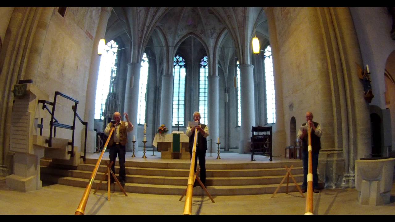 Haarstrang Alphornisten Marienkirche 2016 -  Abendruhe -