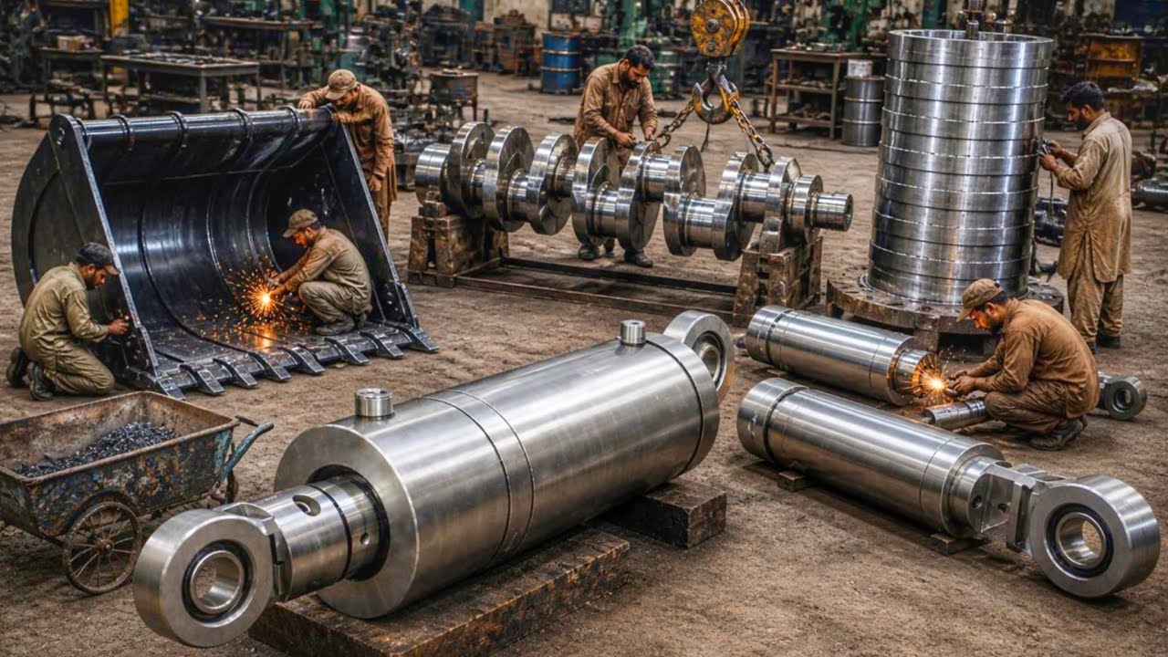 Top 4 Most Popular Pakistani Mechanics Videos | Giant Manufacturing & Crankshaft Restoration Skills
