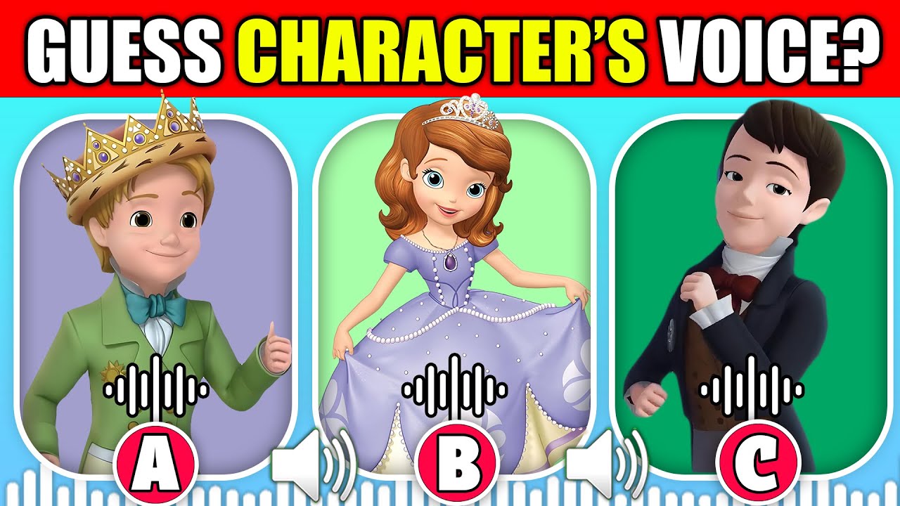 Guess The Voice! 👑💕  | Sofia The First Movie Characters | Prince Hugo, Prince James, Princess Ivy