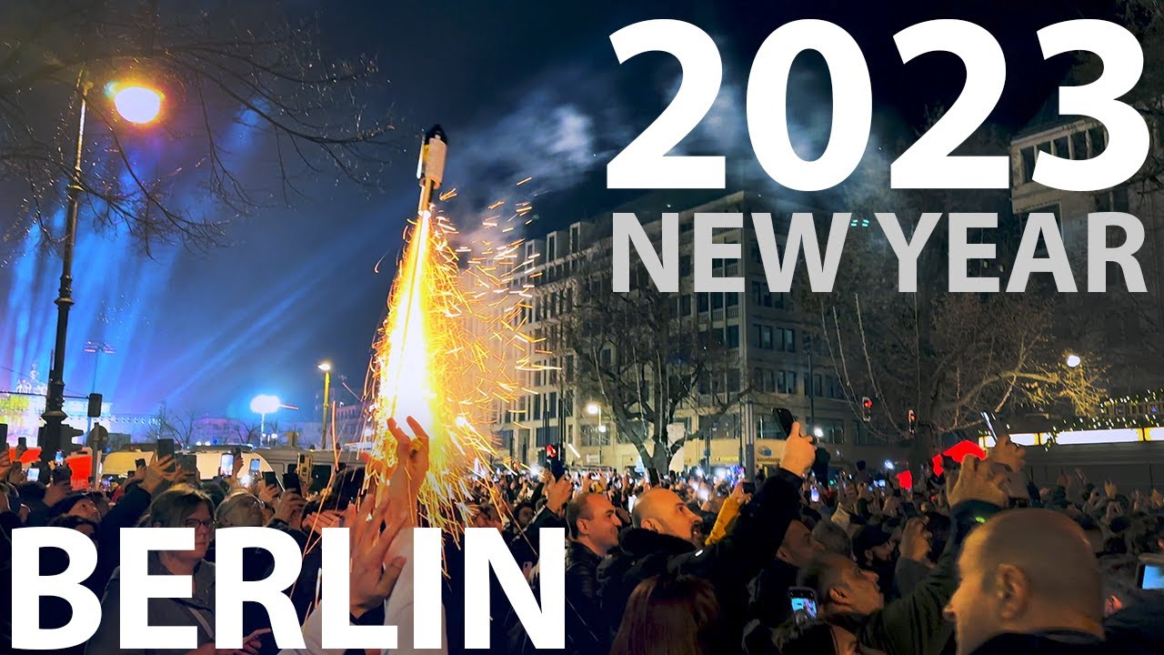 Berlin New Year 2023 - 4K LIVE at Brandenburger Tor - Berlin Germany Walking Tour