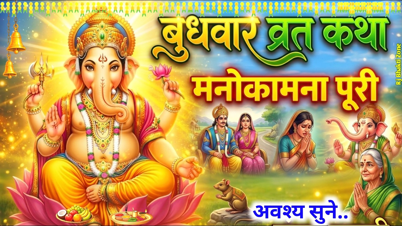 Zaroor Sune Aaj Ki Budhwar Katha 🙏 Ganpati Bappa Ki Kripa Se Puri Hogi Manokamna | #बुधवार #व्रतकथा