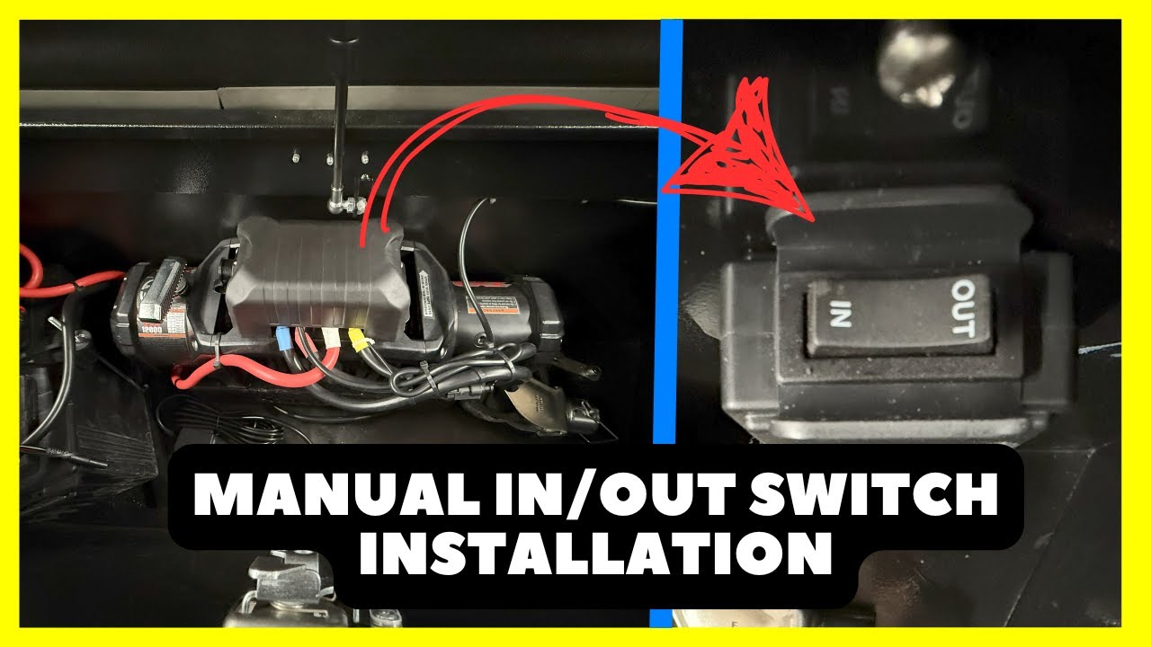 Winch - Manual In-Out Switch Installation On Harbor Freight 12K Winch