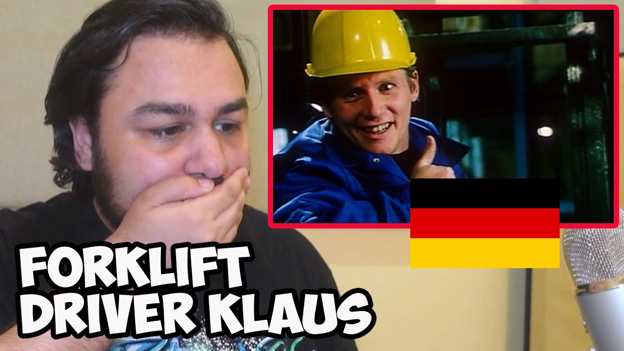 British Reaction To Forklift Driver Klaus (Staplerfahrer Klaus) German Educational Video