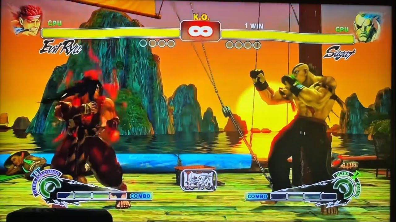 USF4 - Evil Ryu Vs Sagat (COM Battle)