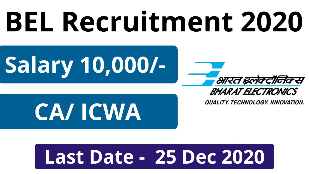 BEL Vacancy 2020 Apply Online | Free Job Alert 2021 | Latest Govt Jobs 2021
