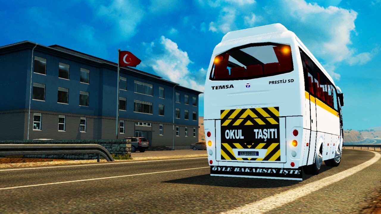 TEMSA OTOBÜS MODU OKUL SERVİSİ Türkiye Mod Prestij SD - 1.26.X | ETS 2