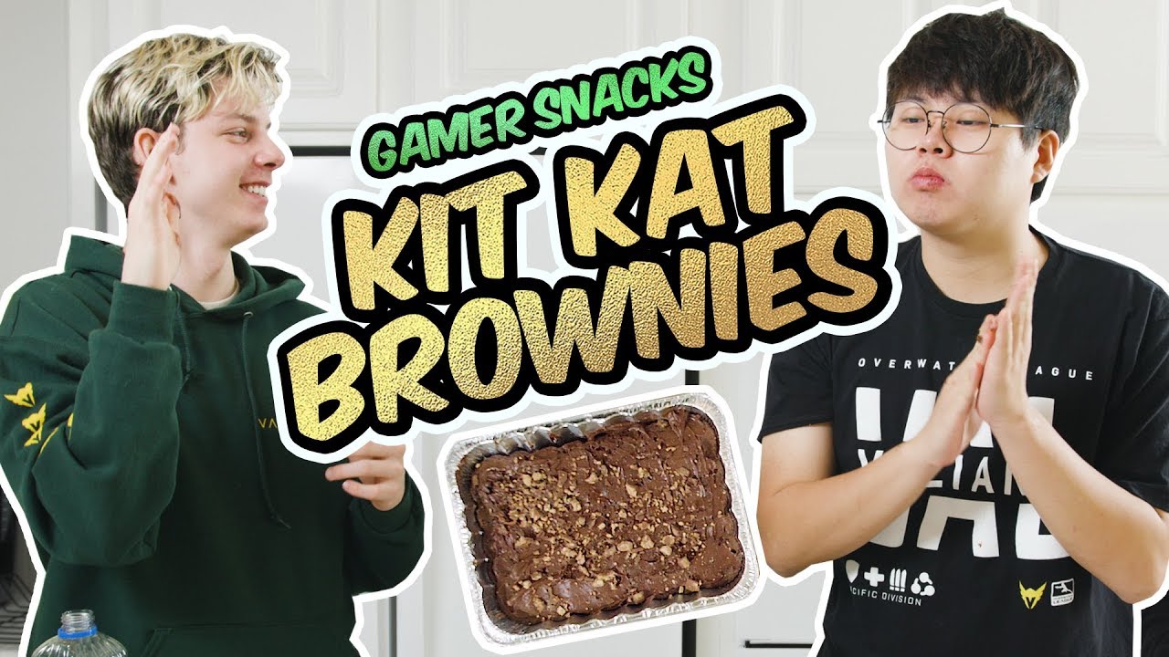 EZ KIT KAT BROWNIES RECIPE- Gamer Snacks with Kariv and Agilities