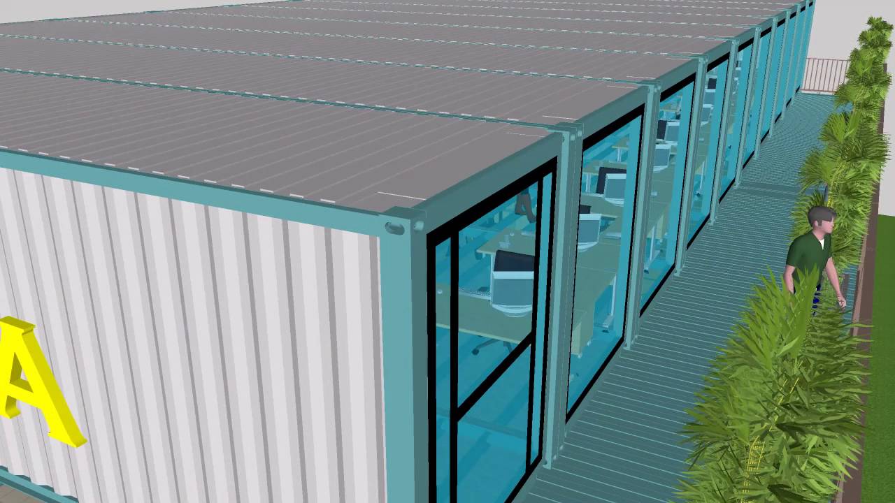 Container capannone, ufficio,  logistica magazzino, architettura container