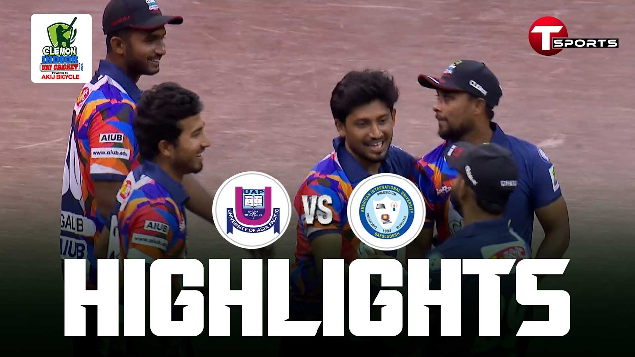 Highlights | AIUB vs UNI of Asia Pacific | Match 09 | Clemon Indoor University Cricket | T Sports