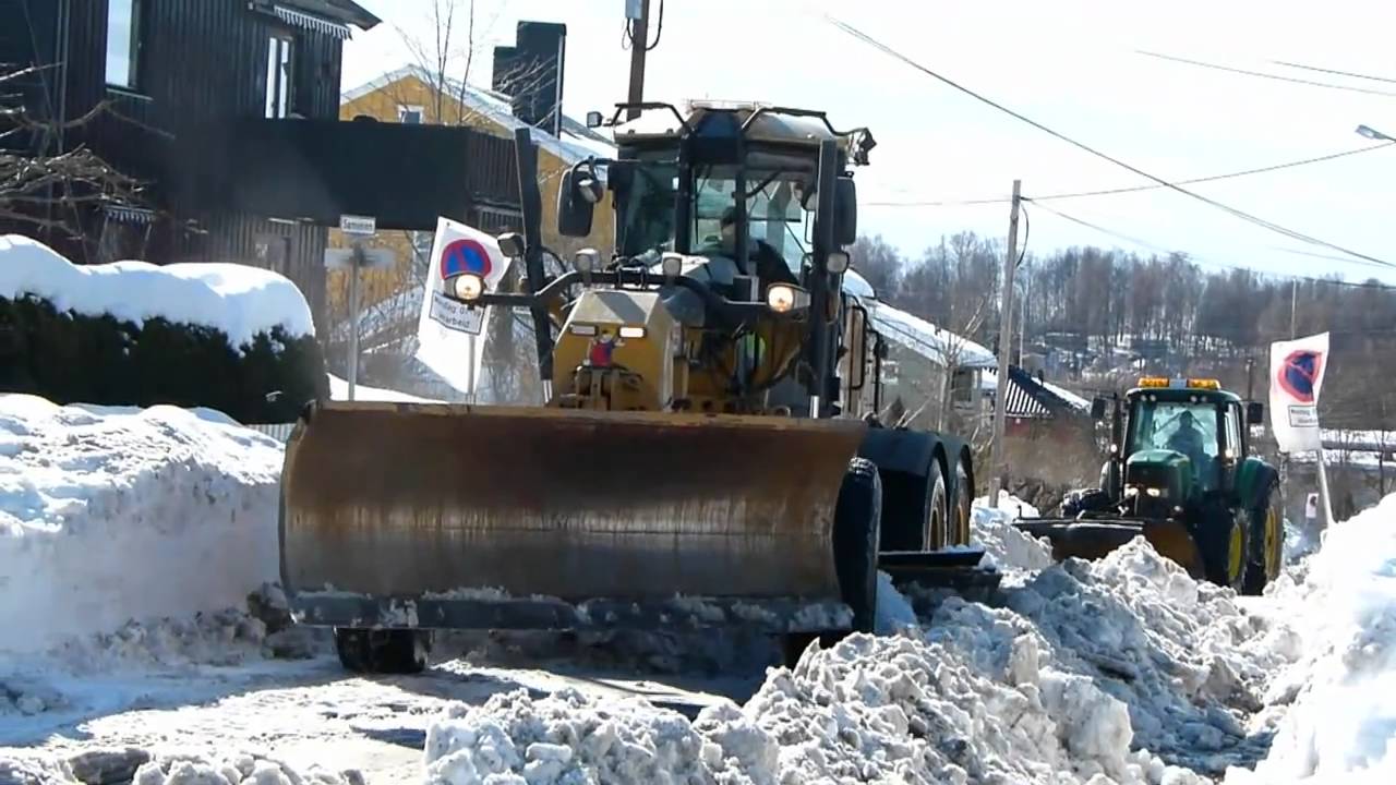 Cat 140M Snow Removal 2