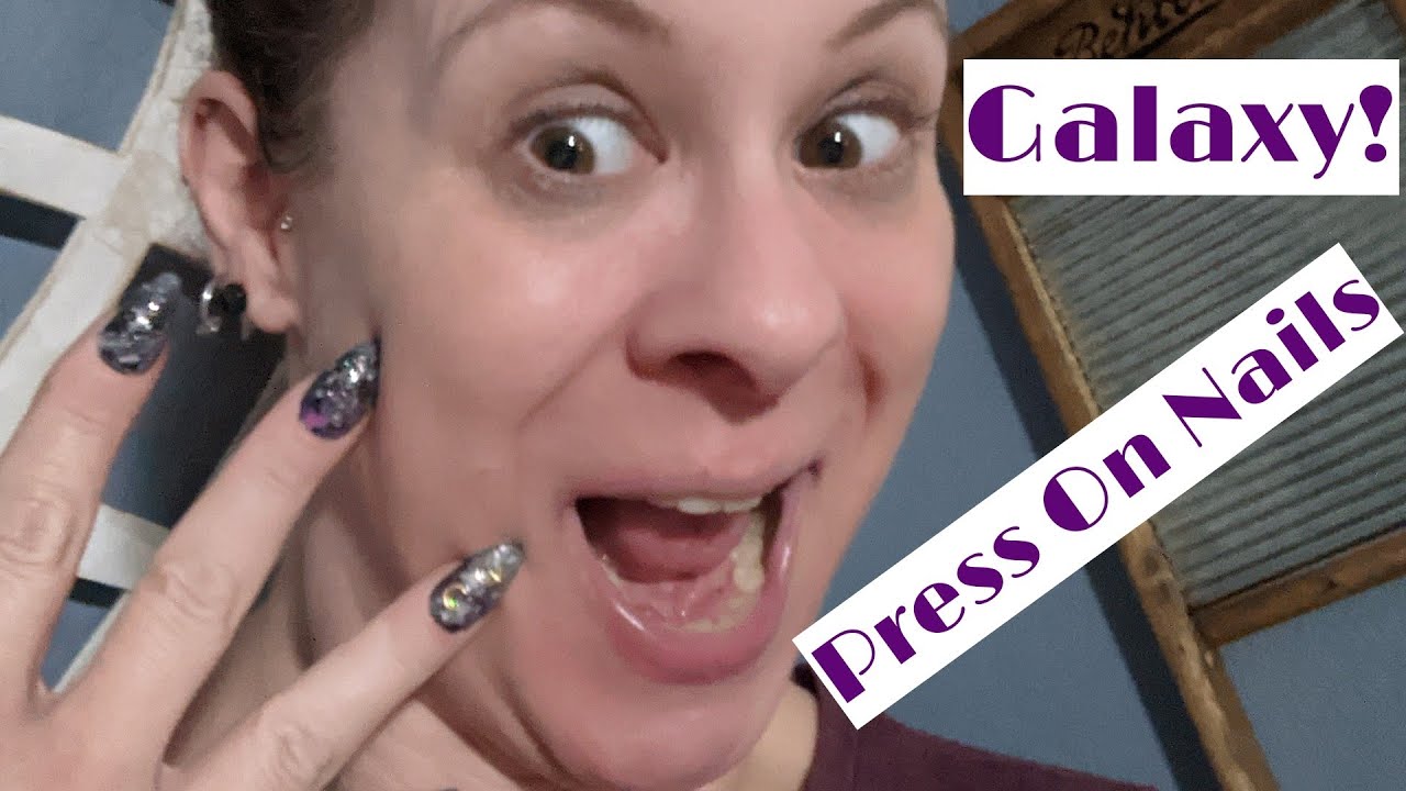 Press On Galaxy Nails! Wonderful Nail Mail from my cousin!!