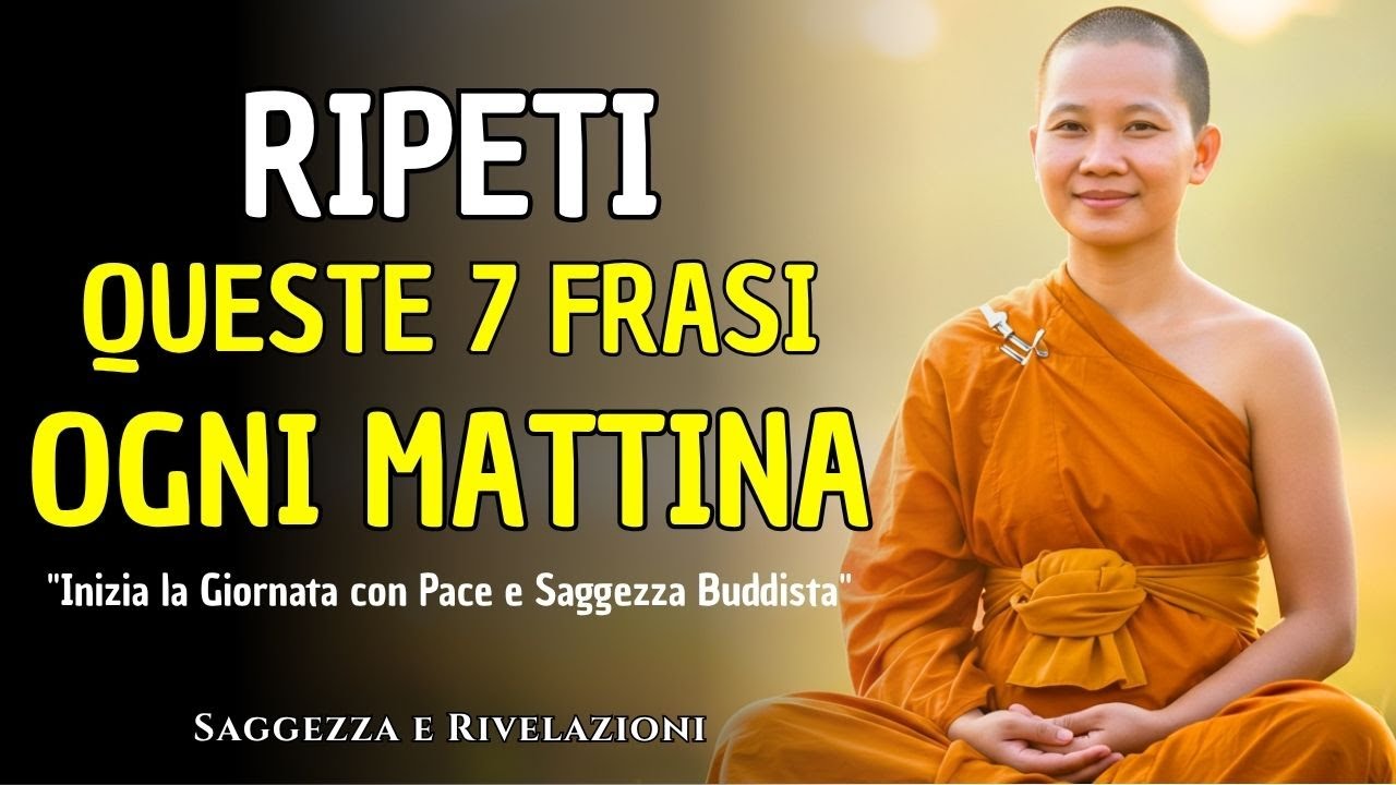 7 FRASI ILLUMINANTI DA RIPETERE OGNI MATTINA | Inizia la Giornata con Pace e Saggezza Buddista