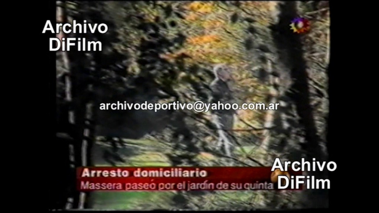 Emilio Massera cumple prisi&oacute;n preventiva domiciliaria en su casa quinta - DiFilm (1999)